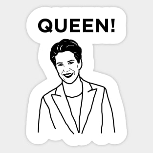 Queen Rachel Maddow Sticker